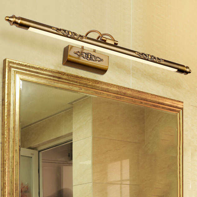 Carvenza – Klassisches LED Spiegellicht | Handgeschnitzt | Warmes & Weißes Licht | Luxuriöse Wandbeleuchtung