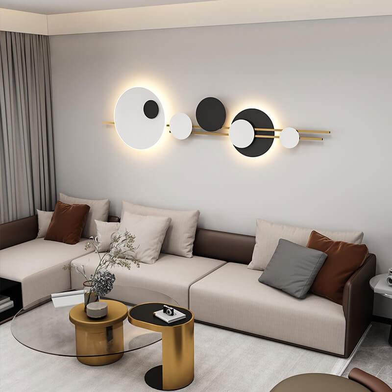 NovaGlide LED Wandlampe | Modernes Runddesign | Minimalistisch & Dekorativ | Metall Wandbeleuchtung