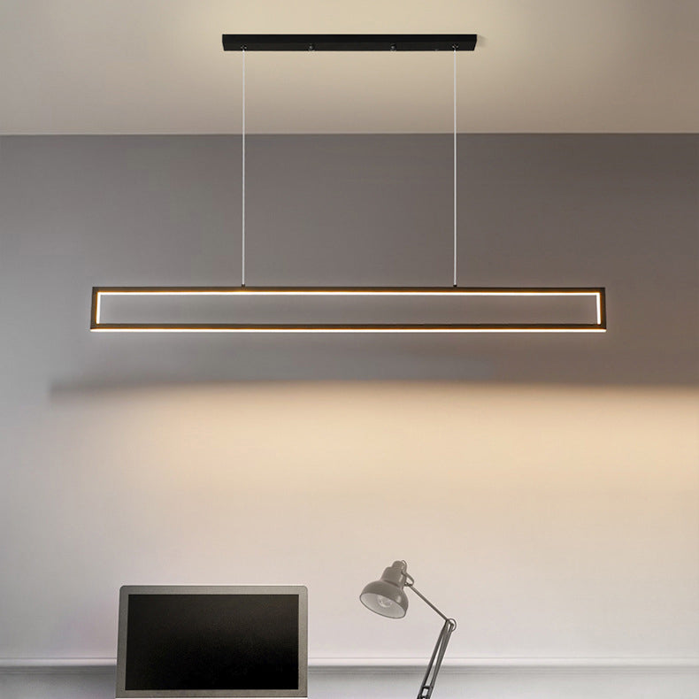 LumiFrame Minimalistischer LED Kronleuchter | Modernes Design | Dimmbare Beleuchtung | Perfekt für Ess- und Wohnbereiche