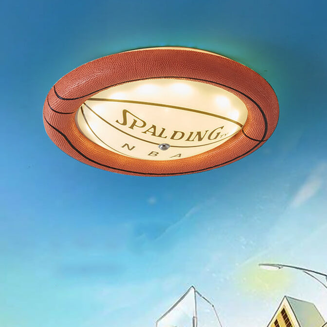 HoopGlow LED-Deckenleuchte im Basketball-Design | Kreative Beleuchtung | Kinderzimmer & Sportthemen-Deko