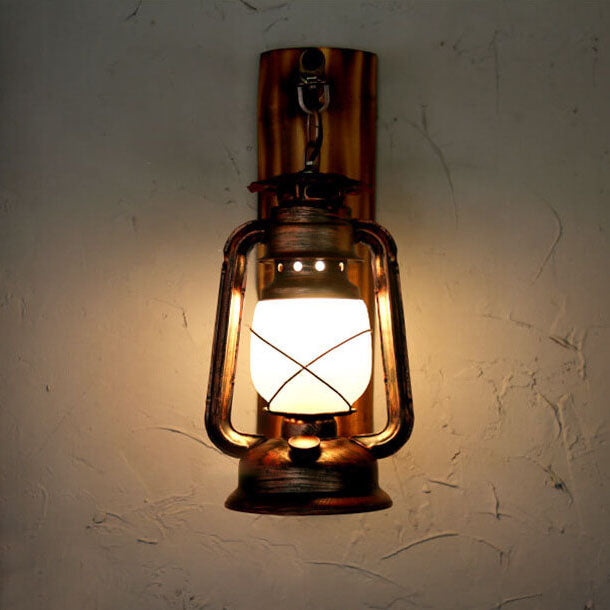 EquiLume Vintage Wandlaterne aus Eisen | 1 Licht | Rustikale Beleuchtung für Zuhause