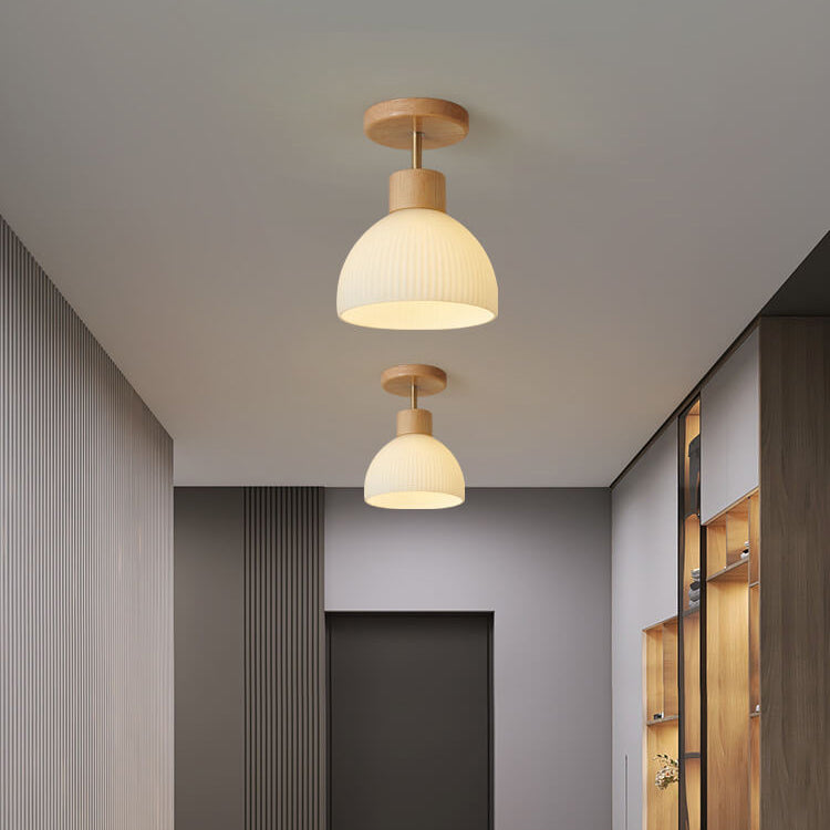 Clairéa Halbrunde Deckenleuchte im nordischen Stil | Glasdesign | Elegante Beleuchtung für Zuhause