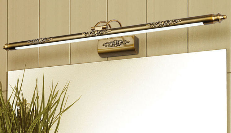 Carvenza – Klassisches LED Spiegellicht | Handgeschnitzt | Warmes & Weißes Licht | Luxuriöse Wandbeleuchtung