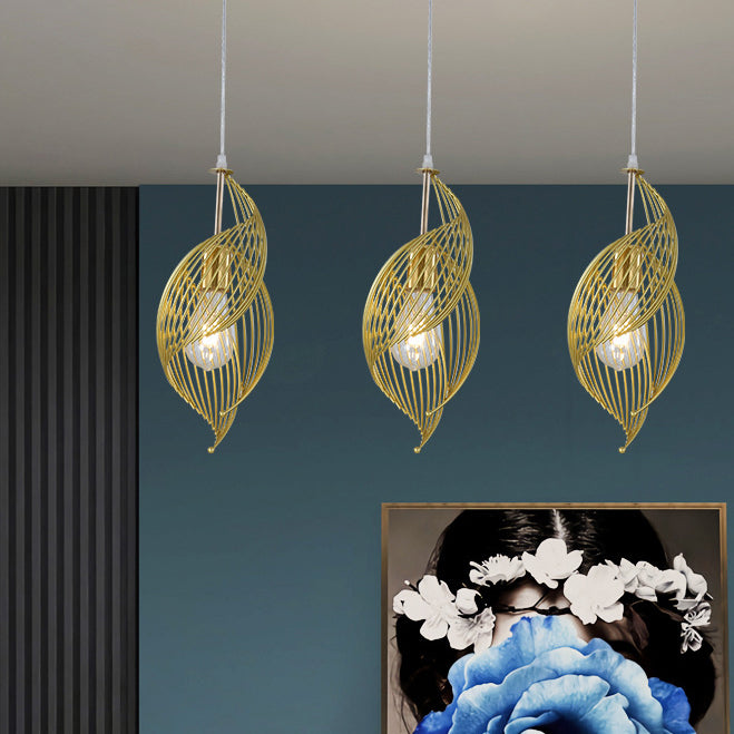 NautiloLux LED Pendelleuchte | Nordic Design | 1-Licht-Hängelampe im Schneckendesign | Eleganz für Wohn- & Essbereich