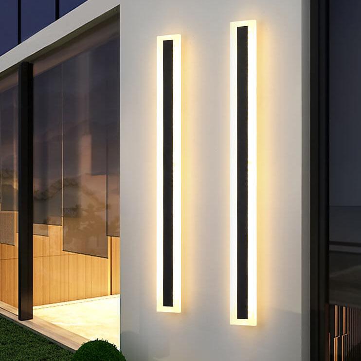 LumiBar Minimalist LED Außenwandleuchte | Wasserdicht | Langlebig | Moderne Lichttechnik | Outdoor Dekolampe für Garten und Terrasse