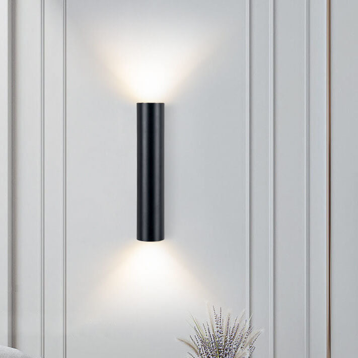 LightVibe Aluminium Wandleuchte Zylinder | 2-flammig | Modernes Design | Innen & Außen