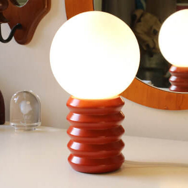 Glazaire Vintage Glas Tischlampe | Massives Design | Stimmungsvolle Beleuchtung | Deko für Zuhause