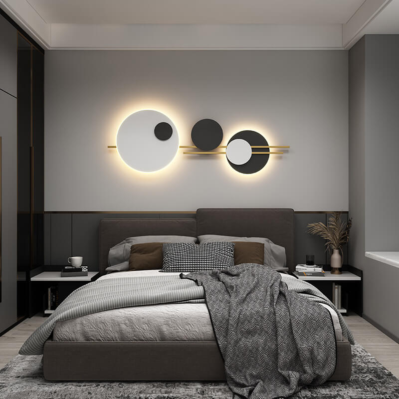 NovaGlide LED Wandlampe | Modernes Runddesign | Minimalistisch & Dekorativ | Metall Wandbeleuchtung