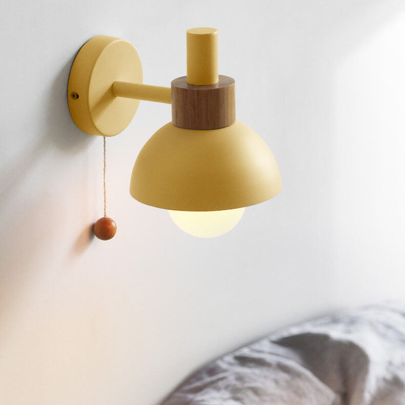 MacaroonGlow Nordic Wandlampe | Farbiges Kugeldesign | Einflammige LED-Wandleuchte für Wohnräume