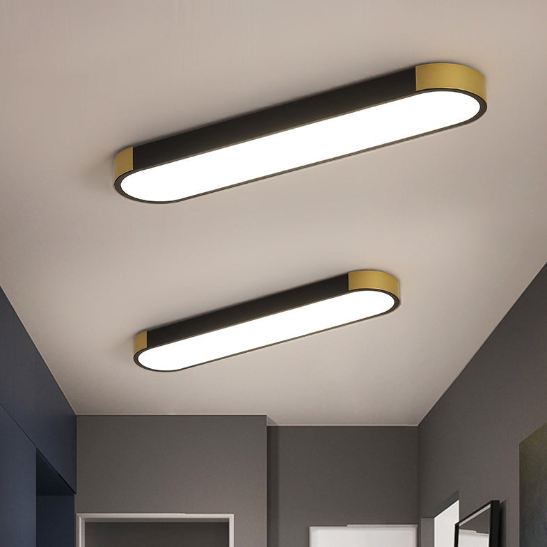 LumiForm Minimalistische LED Deckenleuchte | Rechteckige Ringform | Dimmbar & Modernes Design