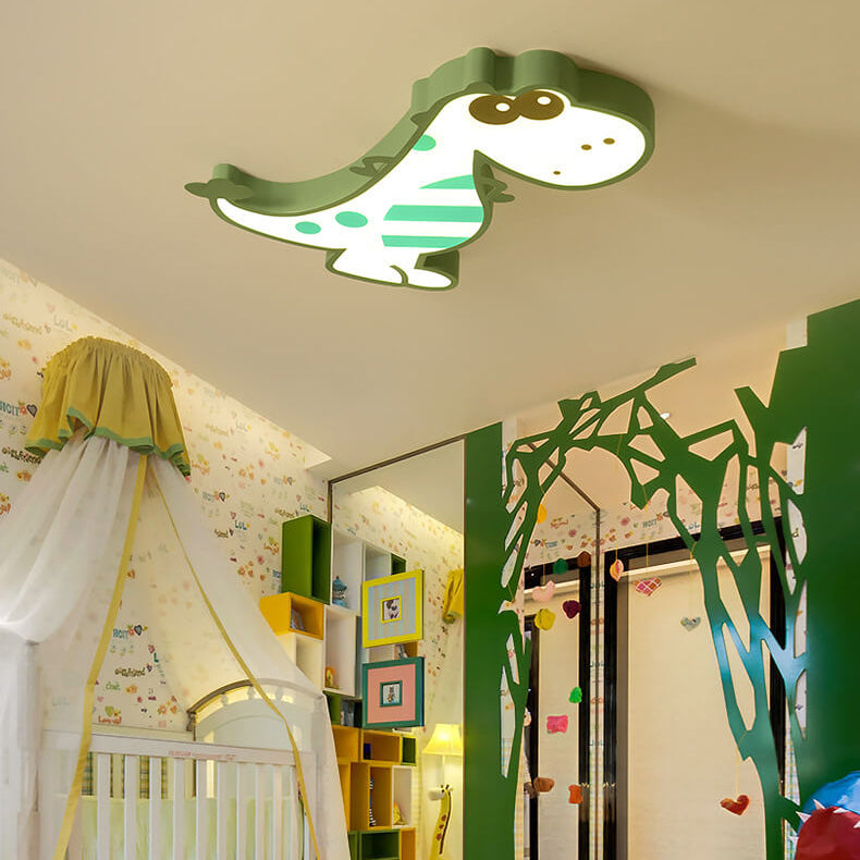 DinoBright LED Deckenleuchte | Kreatives Dinosaurier-Design | Kinderzimmerlampe | Warm- & Weißlicht | Dimmbar