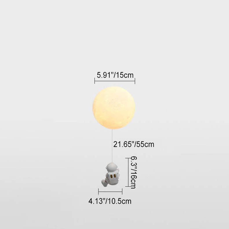 AstroLuxe Kreatives Astronaut Wandlampe | Eisen- und Harzdesign | Einzigartige Beleuchtung für Schlafzimmer | Stimmungslicht