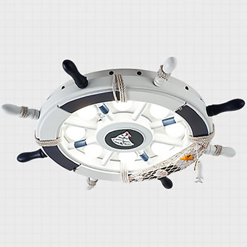 NautiGlow Kinderzimmer LED Deckenlampe | Segelboot-Design | Cartoon-Stil | Stimmungsvolle Beleuchtung