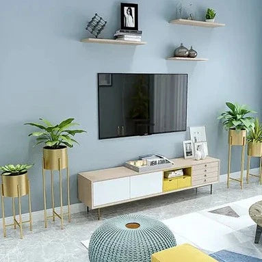 PlantaForm Metall-Pflanzgefäß 2er-Set | Dekorative Übertopfe für Innen und Außen | Modernes Design