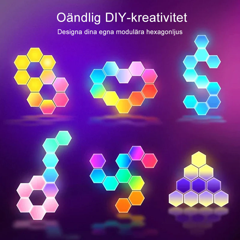 QuantumLight DIY Modul-Nachtlampe | Individuelles LED-Lichtdesign | Energiesparende Stimmungsleuchte