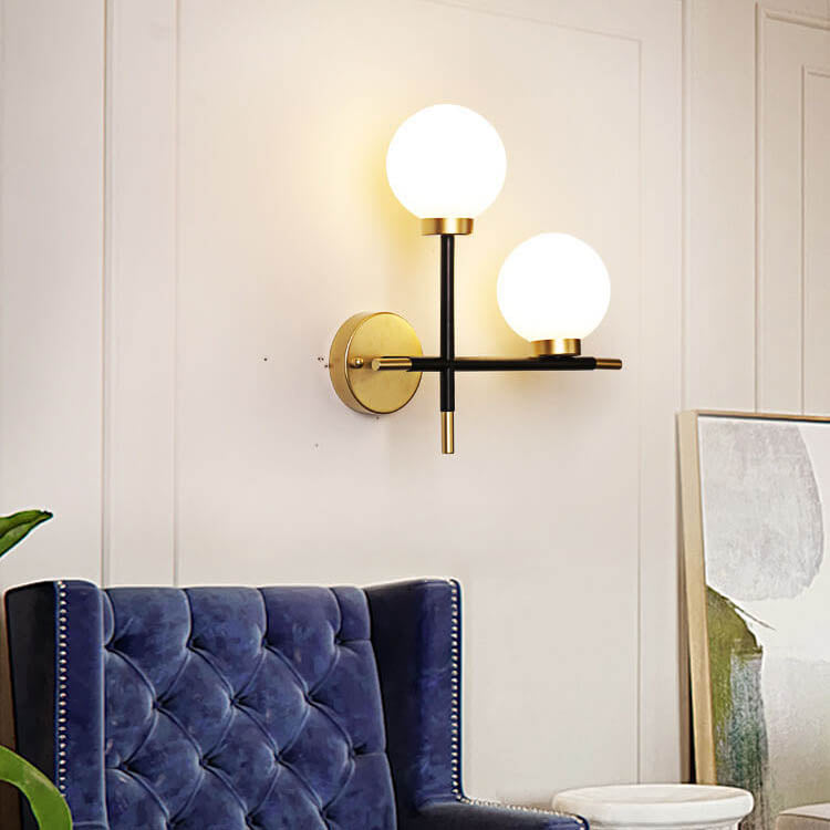 GlowVine Wandlampe im nordischen Design | Minimalistisches Glas-Design | 1 oder 2 Lichter | Elegante Wandleuchte