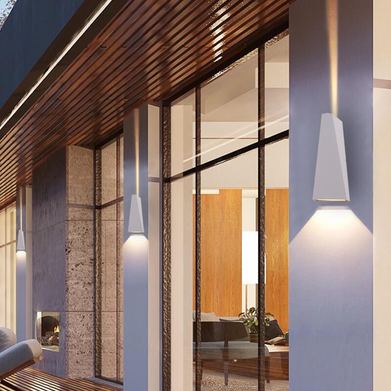 Trapeo LED Wandleuchte | 2-flammig | Modernes Design | Innen- & Außenbeleuchtung