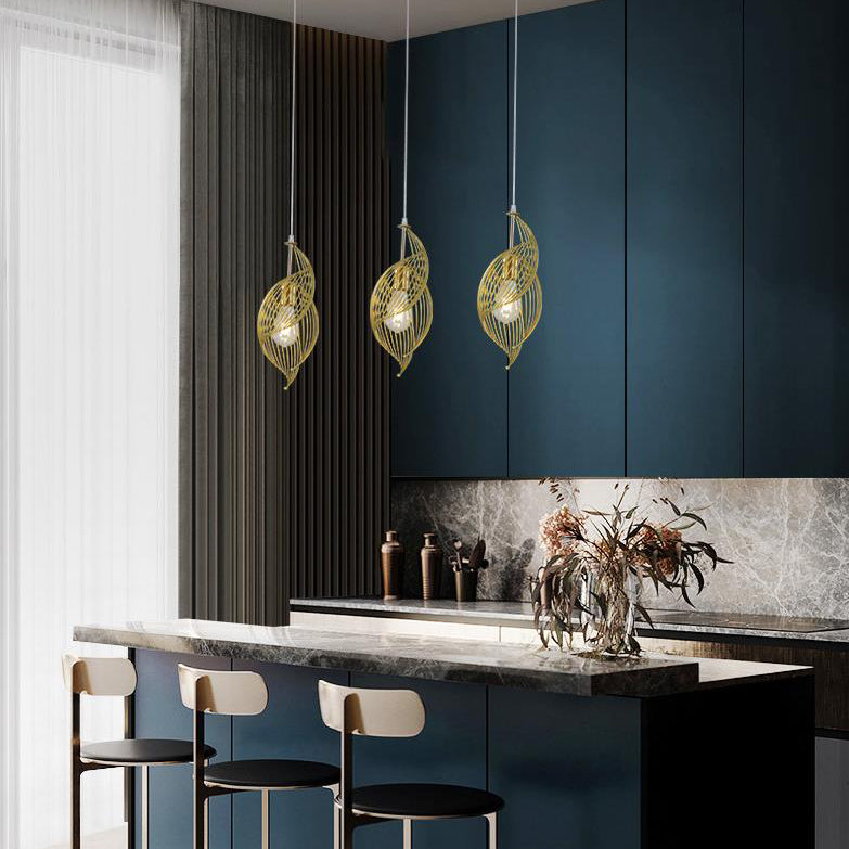 NautiloLux LED Pendelleuchte | Nordic Design | 1-Licht-Hängelampe im Schneckendesign | Eleganz für Wohn- & Essbereich