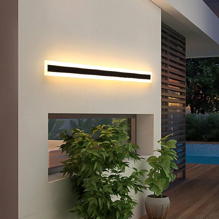 LumiBar Minimalist LED Außenwandleuchte | Wasserdicht | Langlebig | Moderne Lichttechnik | Outdoor Dekolampe für Garten und Terrasse