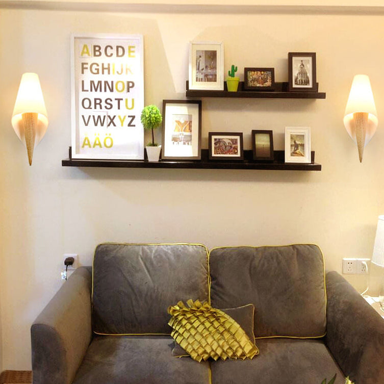 FlareLume Wandleuchte | Nordic Design | Weißer Glasschirm | Minimalistisch & Elegant | 1-Licht Wandlampe