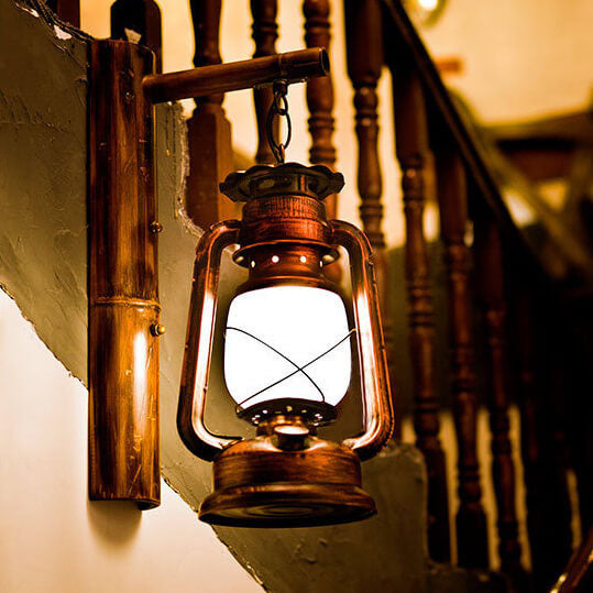 EquiLume Vintage Wandlaterne aus Eisen | 1 Licht | Rustikale Beleuchtung für Zuhause