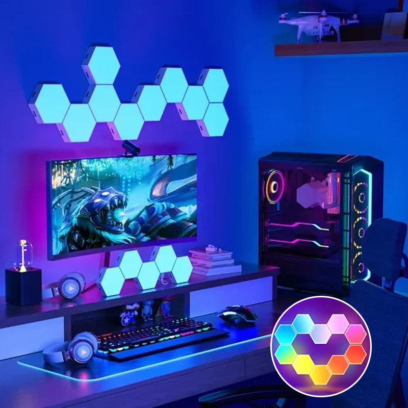 QuantumLight DIY Modul-Nachtlampe | Individuelles LED-Lichtdesign | Energiesparende Stimmungsleuchte