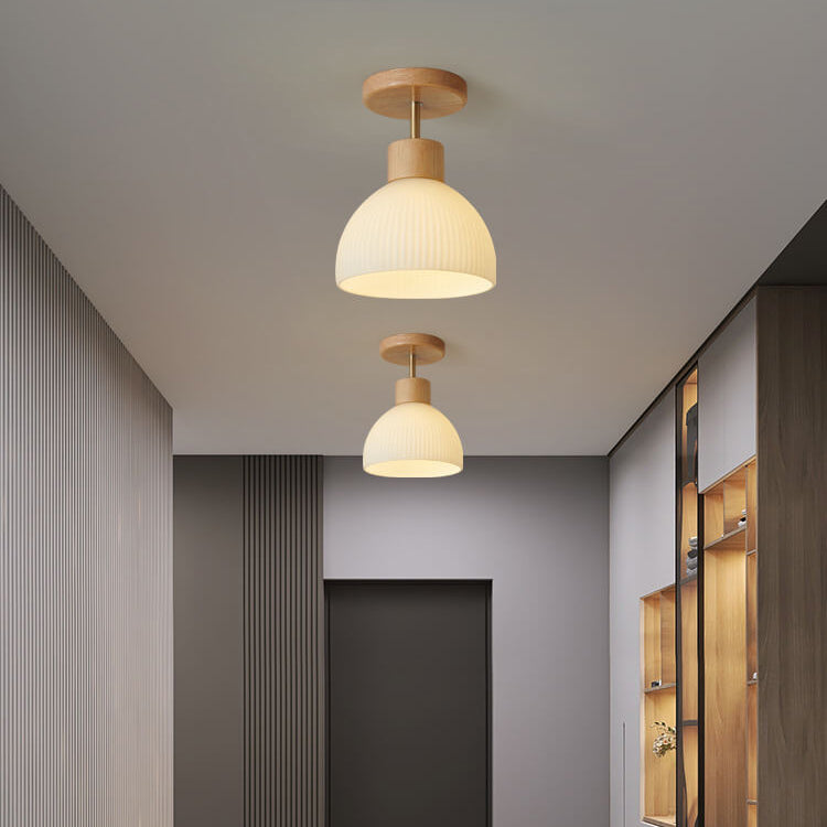 Clairéa Halbrunde Deckenleuchte im nordischen Stil | Glasdesign | Elegante Beleuchtung für Zuhause