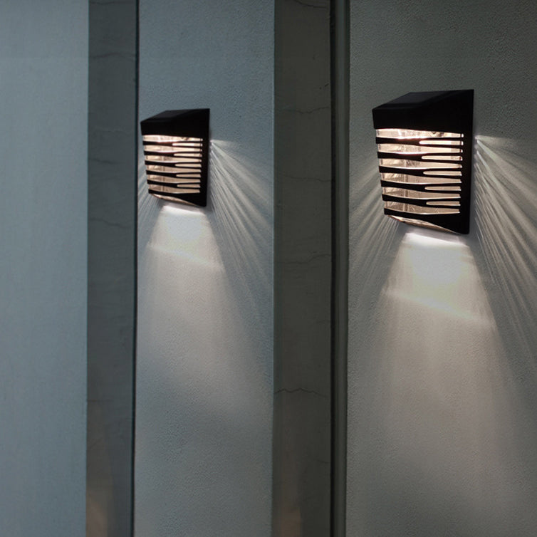 SolarVista LED Wandleuchte | Trapezdesign | Wasserdicht | Solar Außenbeleuchtung | Energieeffizient