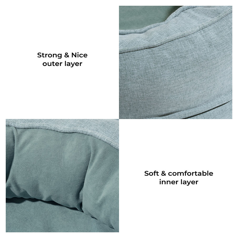 SnuggleNest Orthopädisches Hundebett | Bequemer Donut-Stil | Flauschiges Design für besten Komfort