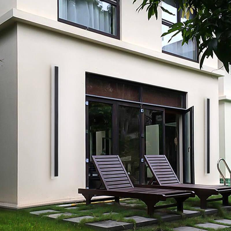LumiBar Minimalist LED Außenwandleuchte | Wasserdicht | Langlebig | Moderne Lichttechnik | Outdoor Dekolampe für Garten und Terrasse