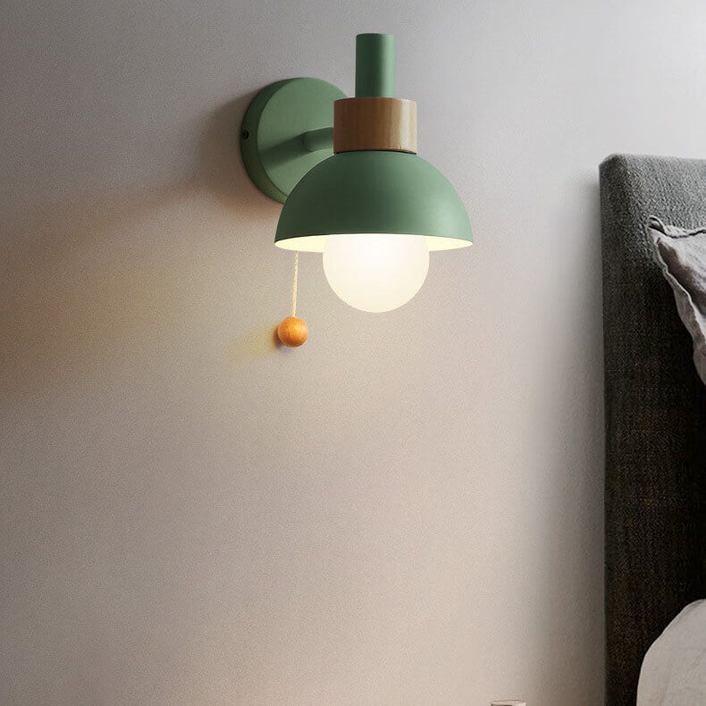 MacaroonGlow Nordic Wandlampe | Farbiges Kugeldesign | Einflammige LED-Wandleuchte für Wohnräume