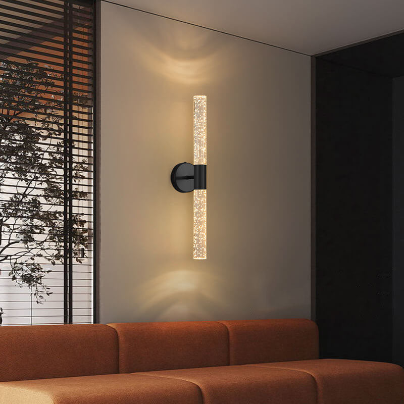 BubbleLine LED Wandleuchte | Nordic Design | Acryl & Metall | Warmweiß oder Kaltweiß