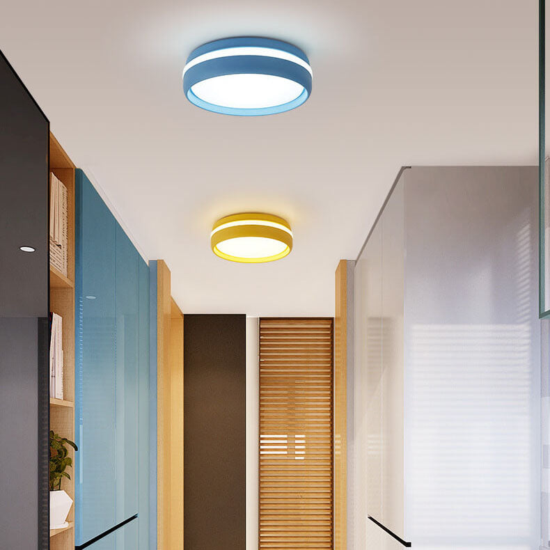 ColoroMac LED Deckenleuchte | Kreatives Runddesign | Macaron-Farben | Energiesparend & Stilvoll