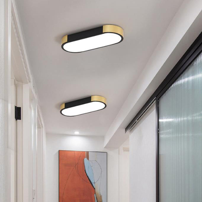 LumiForm Minimalistische LED Deckenleuchte | Rechteckige Ringform | Dimmbar & Modernes Design