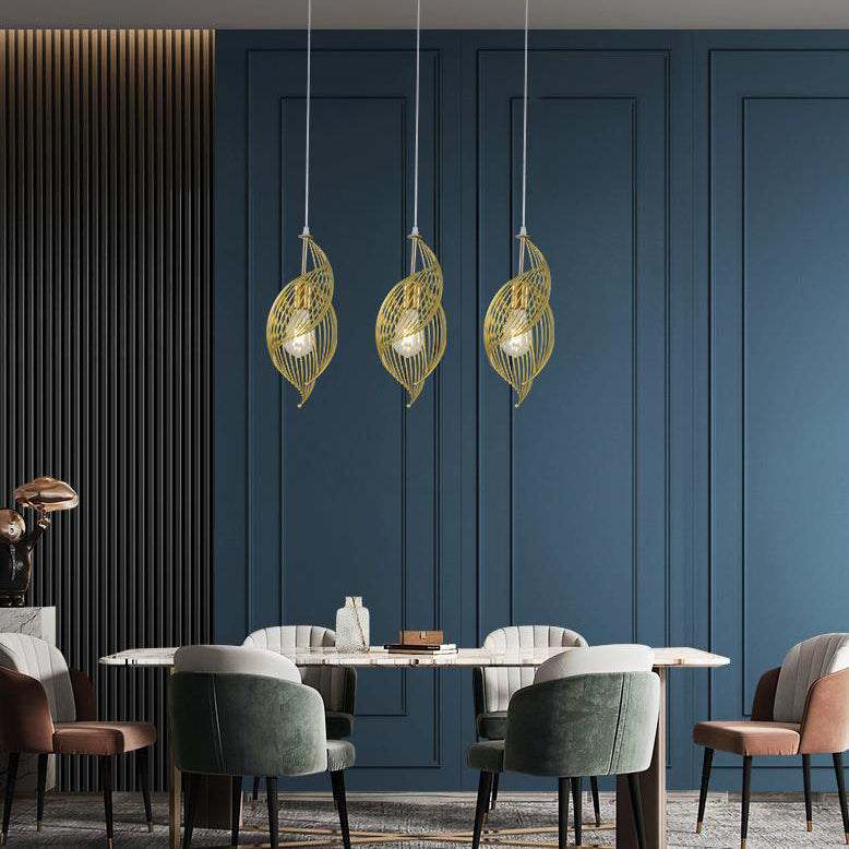 NautiloLux LED Pendelleuchte | Nordic Design | 1-Licht-Hängelampe im Schneckendesign | Eleganz für Wohn- & Essbereich