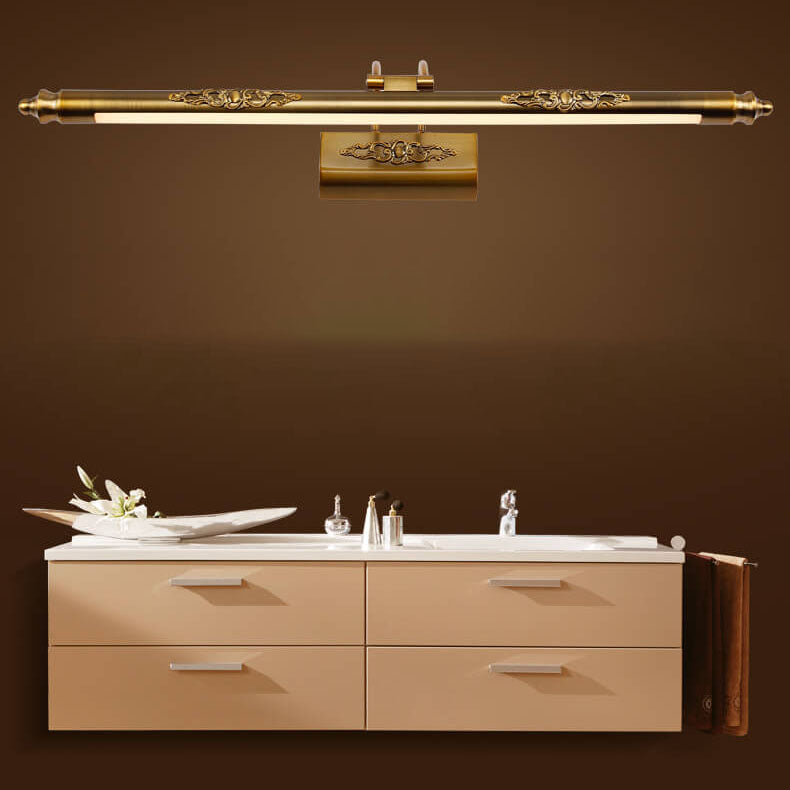 Carvenza – Klassisches LED Spiegellicht | Handgeschnitzt | Warmes & Weißes Licht | Luxuriöse Wandbeleuchtung