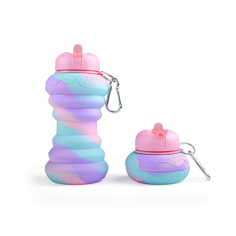 FlexiSip Faltbare Wasserflasche aus Silikon | BPA-frei & Auslaufsicher | Perfekt für Reisen & Sport