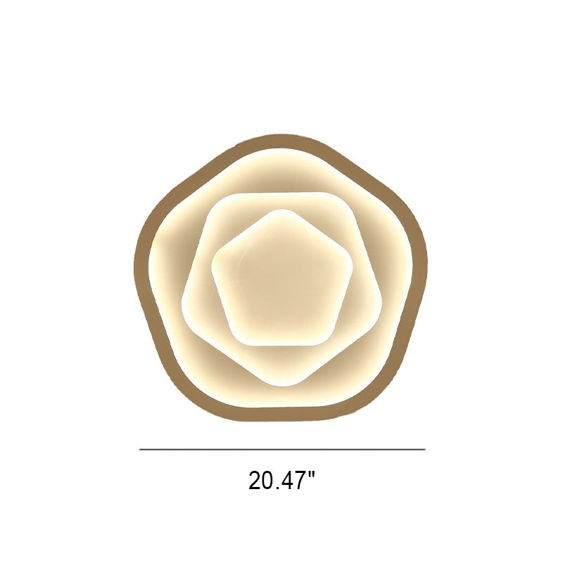 Roselyn LED Deckenleuchte | Romantisches Rosendesign | 3 Farben Wechselbar | Dimmbar