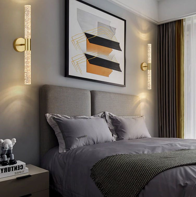 BubbleLine LED Wandleuchte | Nordic Design | Acryl & Metall | Warmweiß oder Kaltweiß