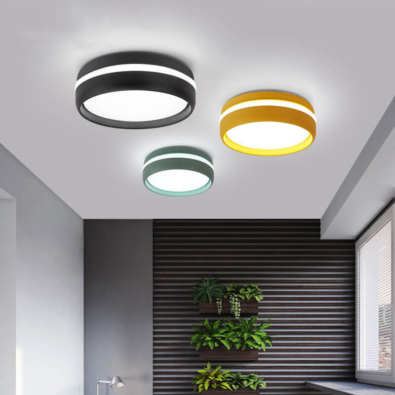 ColoroMac LED Deckenleuchte | Kreatives Runddesign | Macaron-Farben | Energiesparend & Stilvoll