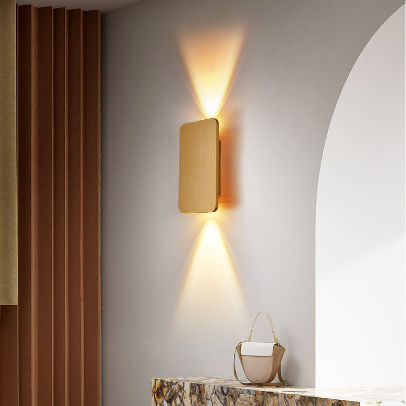 ZenLuxe Nordic Design LED Wandleuchte | Modernes Aluminium | Flaches Panel | Energiesparend | Dekolampe für Wohnzimmer & Büro