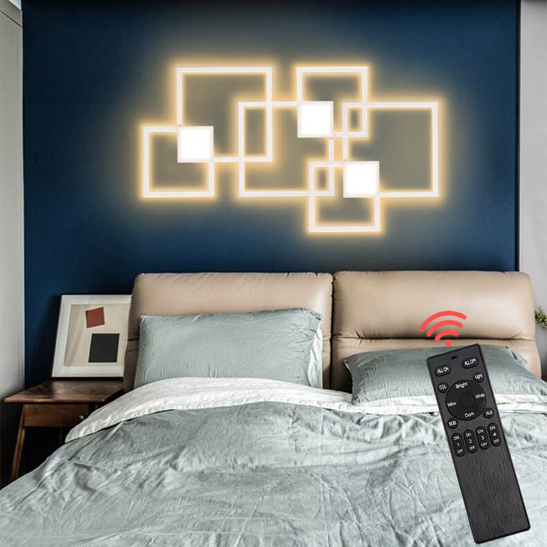 GlowForma Minimalistische LED Wandleuchte | Quadratisches Design aus Eisen | Modern & Energiesparend | Perfekt für Wohnzimmer & Schlafzimmer