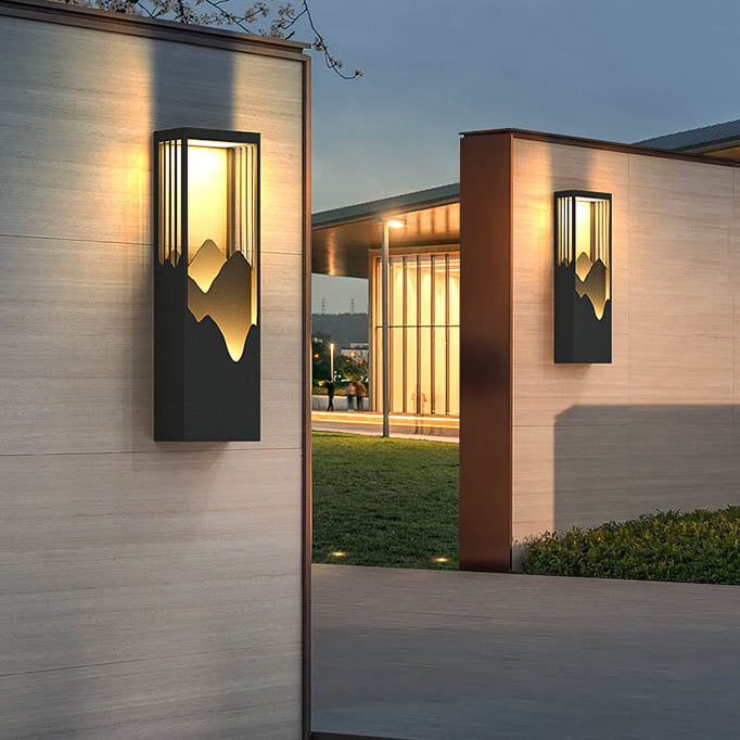 VillaRay LED Wandleuchte | Rechteckige Außenleuchte | Wasserdicht & Modern | Gartenbeleuchtung für Villen | Verschiedene Größen