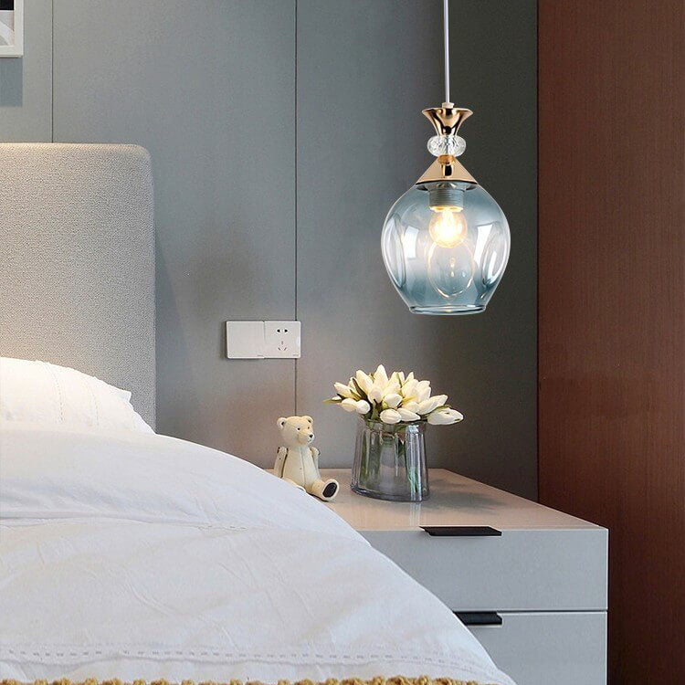 AuroSphere Gradient Glas Pendelleuchte | 1/3 Lichter | Insellicht | Modernes Design für Esszimmer & Küche