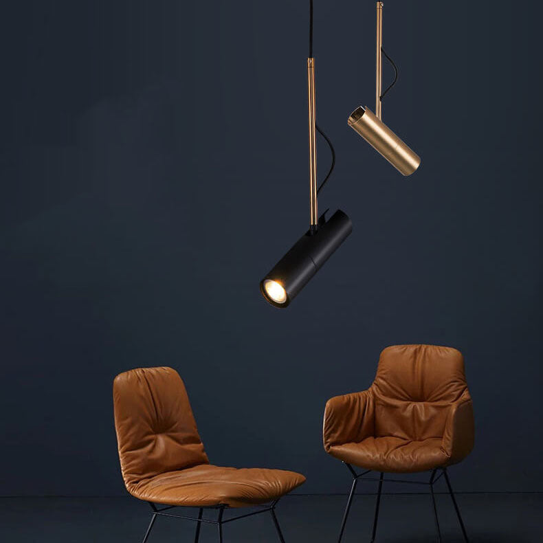 GlintBeam LED Spotlight Hängeleuchte | Minimalistisches Design | Gold | Modern & Funktional | Warmes Licht