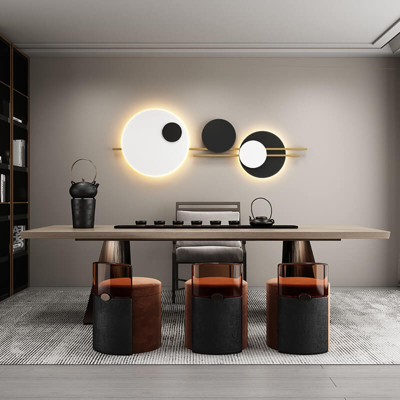 NovaGlide LED Wandlampe | Modernes Runddesign | Minimalistisch & Dekorativ | Metall Wandbeleuchtung