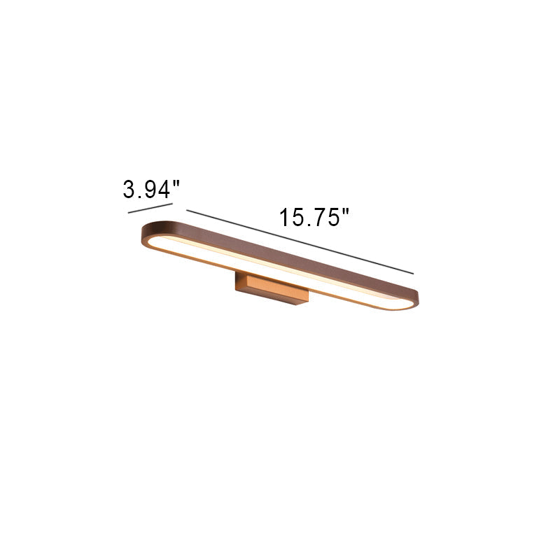 MirrorGlow Europäische LED Spiegelleuchte | Minimalistisches Design | Aluminium | Warm- & Weißlicht | Verschiedene Größen