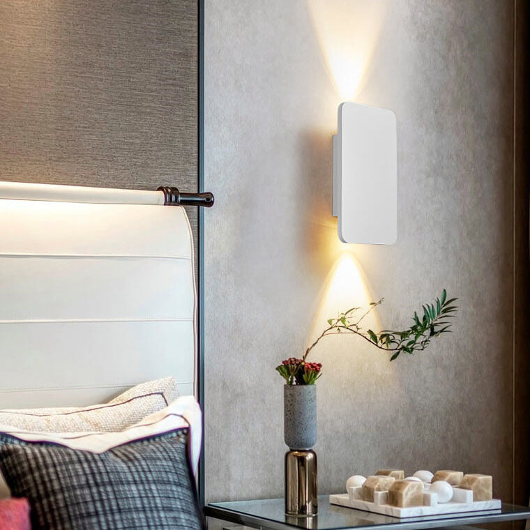 ZenLuxe Nordic Design LED Wandleuchte | Modernes Aluminium | Flaches Panel | Energiesparend | Dekolampe für Wohnzimmer & Büro