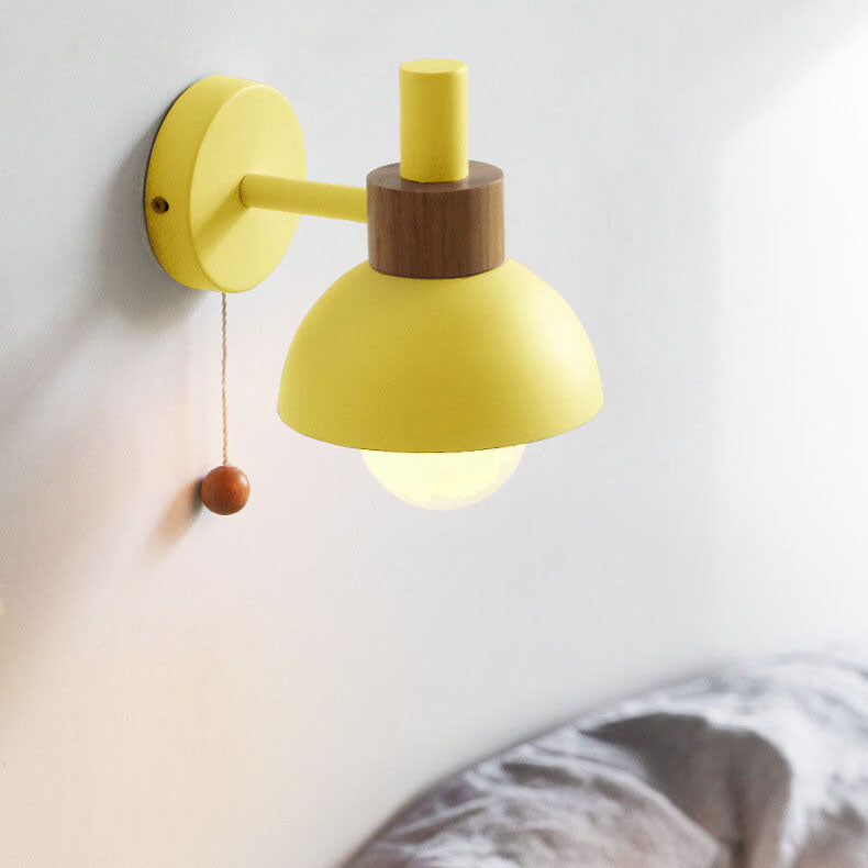 MacaroonGlow Nordic Wandlampe | Farbiges Kugeldesign | Einflammige LED-Wandleuchte für Wohnräume