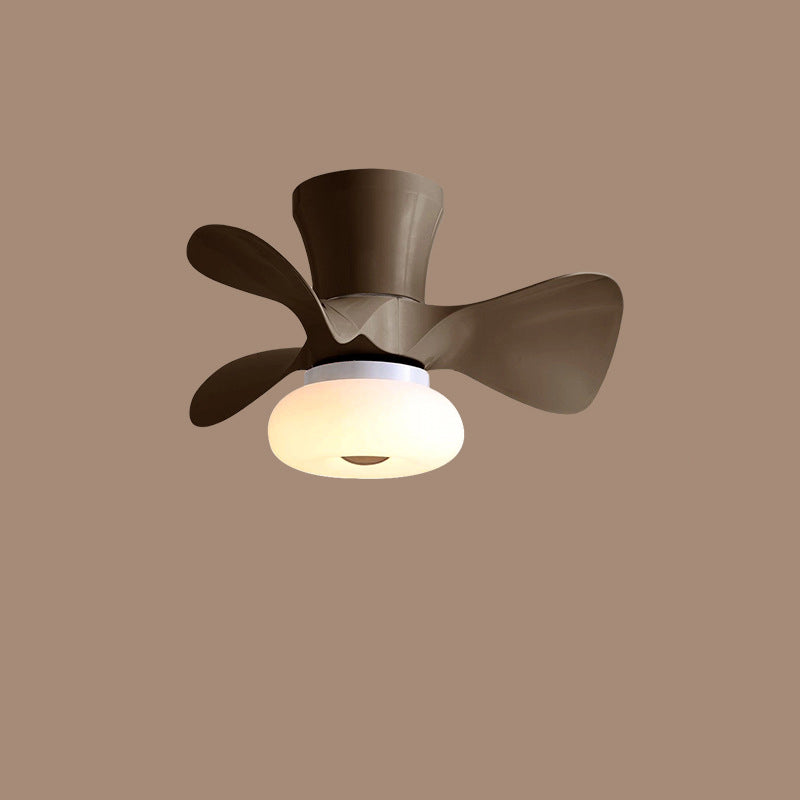 BreezeLum Nordic LED Deckenventilator | Macaron Farben | Beleuchtung & Kühlung | Semi-Flush-Mount Design